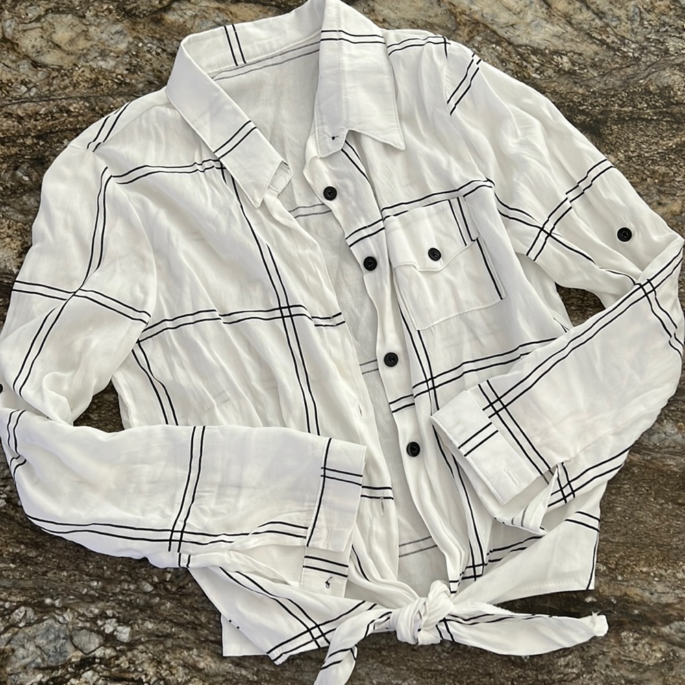Black & White Blouse